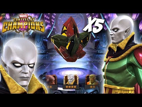 5x Enoch Crystal Opening (Vision Aarkus): Marvel Contest of Champions