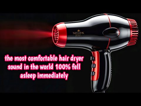 White Noise for babies, blow dryer ASMR 10 hours, relaxing video, sleep aide - hair dryer sound