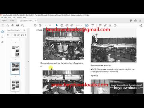 Volvo Penta TAD1240GE TAD1241GE-VE TAD1242GE-VE, TWD1240VE Group 22-26 Workshop Manual_381897674 PDF