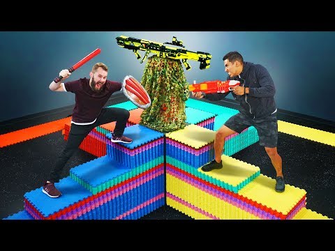 NERF Don't Fall Off The Mountain! Video