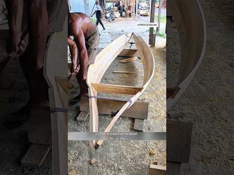 How Bangladesh Craftsmen Build Wooden Boats Without Modern Machines! 😱 #shorts
