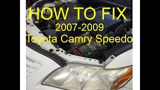 How To Fix Toyota Camry speedometer not working 2007-09