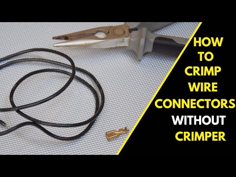 Part of a video titled How to Crimp Connectors Without a Crimper #pliers #wireconnector #diy