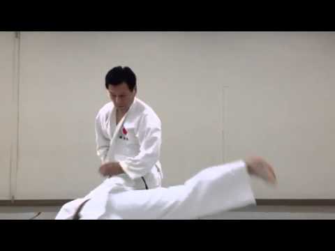 片手胸捕り崩し投げ