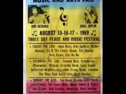 Woodstock Music & Art Fair Concerts Timeline (1969)