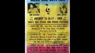 Woodstock Music & Art Fair Concerts Timeline (1969)