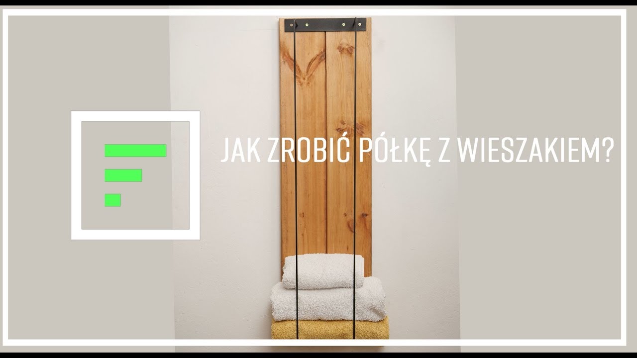 Oryginalny stojak na ręczniki - ZRÓB TO SAM