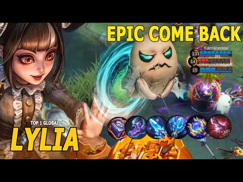 GAME PLAY LYLIA TOP 1 GLOBAL LYLIA 2022 by Reriusu || BUILD LYLIA,EPIC COME BACK - Mobile Legends