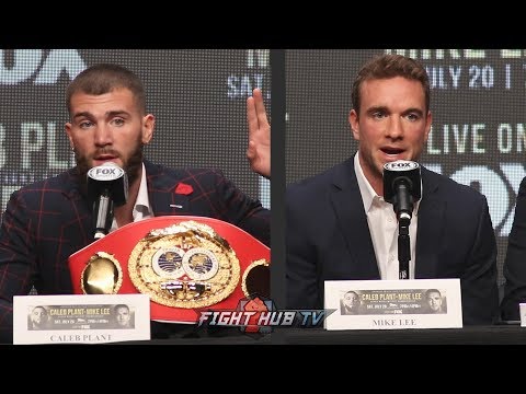 THE FULL CALEB PLANT VS MIKE LEE HEATED BACK AND FORTH PRESS CONFERENCE & FACE OFF VIDEO