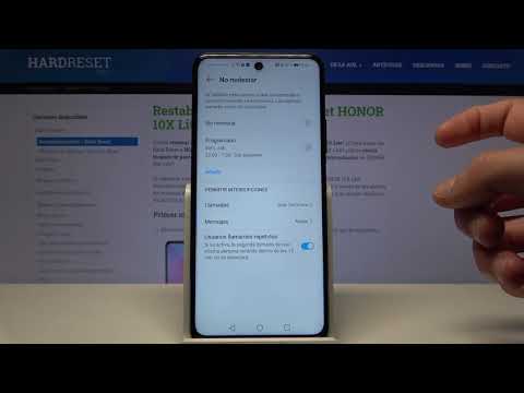 Cómo activar y desactivar el modo No Molestar en HONOR 10X Lite