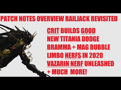 Railjack Revisited Patch Notes Overview + Minor Testing/Showcase l Warframe Railjack Revisited