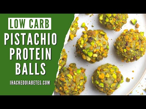 Low Carb Pistachio Protein Balls | Protein Energy Balls Recipe | No Bake Recipes