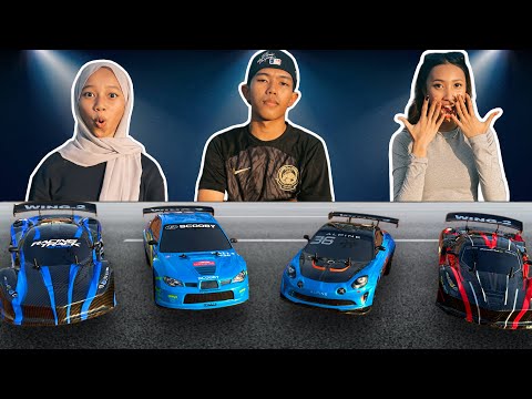 QALESYA LAWAN KERETA RC MAINAN DENGAN DAFI !!