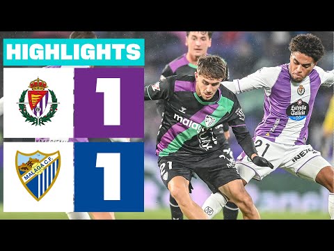 REAL VALLADOLID 1 - 1 MÁLAGA CF | RESUMEN LALIGA HYPERMOTION