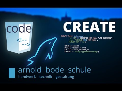 (SQL 2) CREATE DATABASE; CREATE TABLE