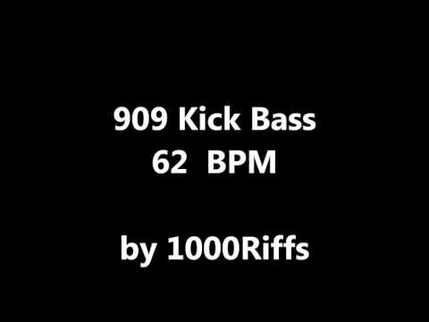 909 Kick Bass Drum 62 BPM - Beats Per Minute