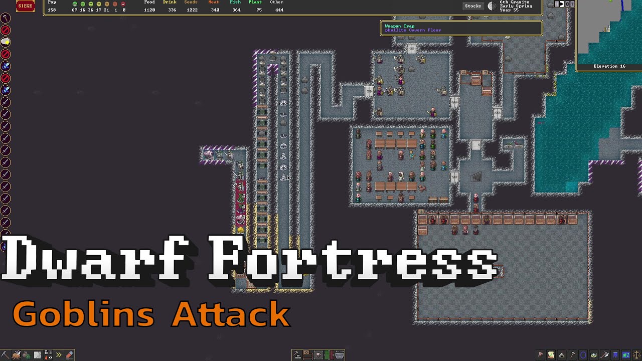 How to Stop a Goblin Attack - Dwarf Fortress Gameplay - YouTube