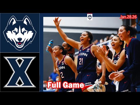Uconn vs Xavier Full Game | Women's College Basketball | Jan 28, 2026