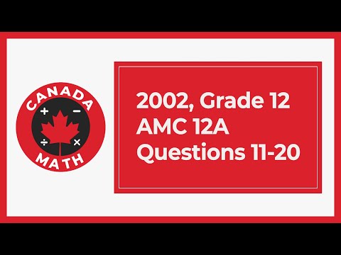 2002, Grade 12, AMC 12A | Questions 11-20