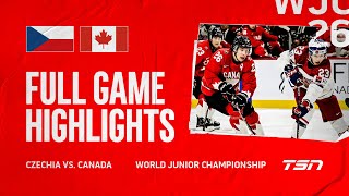 Canada vs. Czechia FULL GAME HIGHLIGHTS | 2026 World Junior Championship