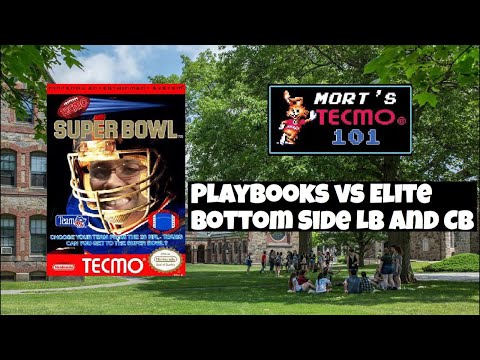 Mort’s Tecmo 101 Video Series - Playbooks vs Elite Bottom Side DB and LB