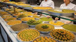 Baklava Yapımında İnanılmaz Detaylar! İstanbul'un ünlü baklavacısında 