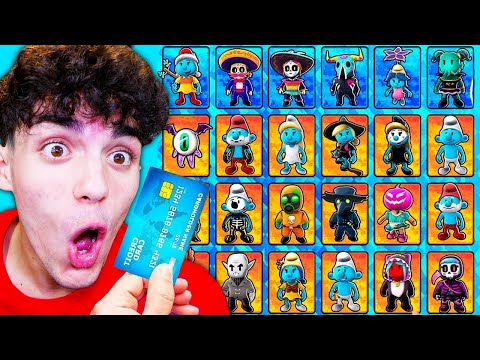 HO SHOPPATO 500€ PER SBLOCCARE TUTTE LE NUOVE SKIN di HALLOWEEN e PUFFI su STUMBLE GUYS!!🤑