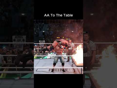 AA To The Burning Table🔥 | John Cena vs Triple H | WrestleMania Extreme Rules Showdown! [4K60 HDR]