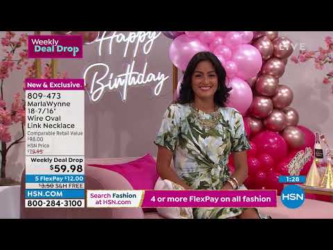 MarlaWynne 187/16" Wire Oval Link Necklace