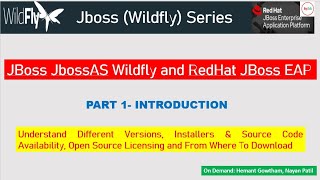 Download the video "JBOSS  Application Server  - JBoss JbossAS Wildfly and RedHat JBoss EAP PART - 1"