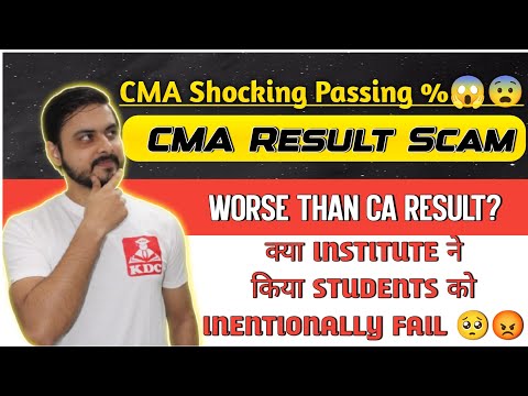 CMA Result Passing % - CMA Result Scam 2025 - How CMA Institute Intentionally Failing Students 