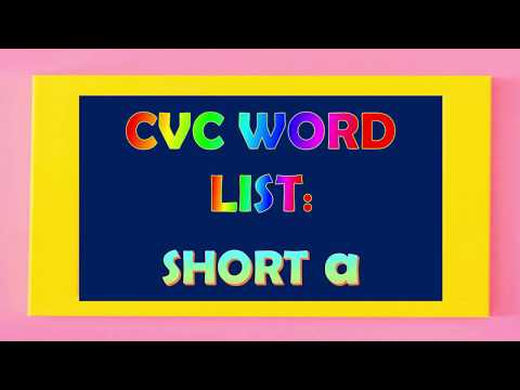 CVC words with short vowel 'a'