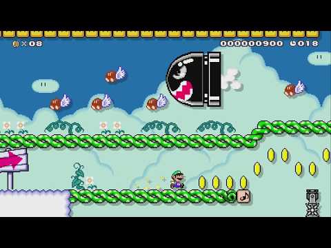 20 seconds: Elysian Cannon Blast by Myu - Super Mario Maker 2 - No Commentary 1bv