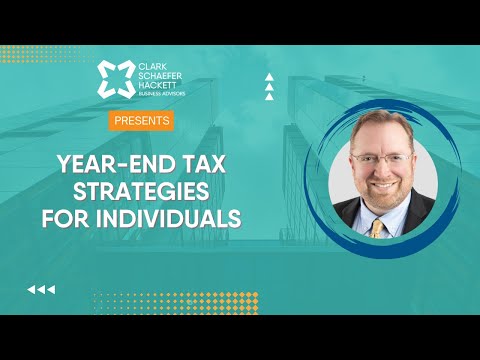 Year-End Tax Strategies for Individuals 2025