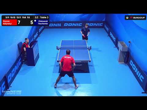 10:20 Mykola Halynskyi - Oleksandr Тkachenko 03.09.2023 TT Euro.Cup  Ukraine Star. TABLE 3