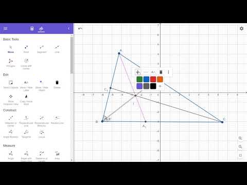 BISECTOARELE - TRIUNGHI - CERC ÎNSCRIS