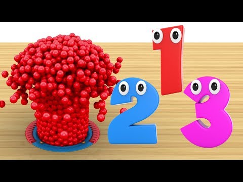 Learn Numbers with Colorful Balls Surprise Balls