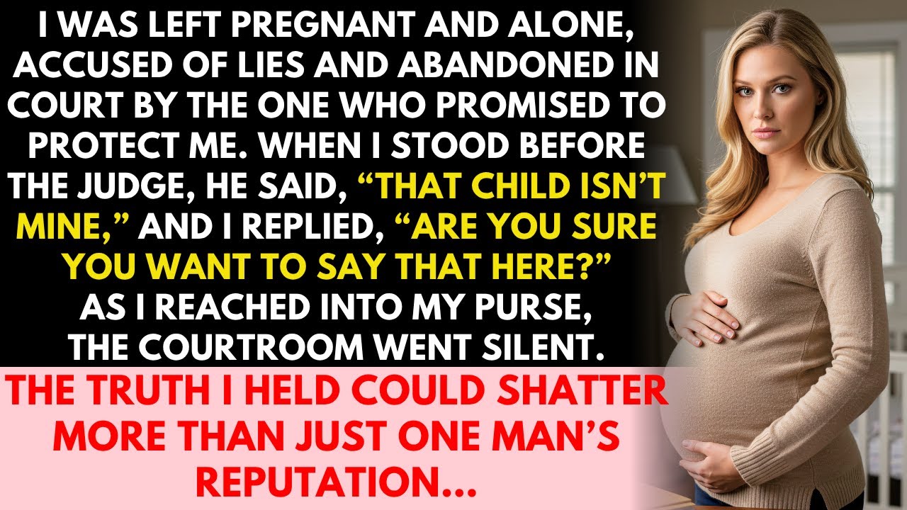 She was left pregnant and alone; then she showed something in court he never expected…