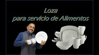 Loza para sevicio de Alimentos /El Alquimista