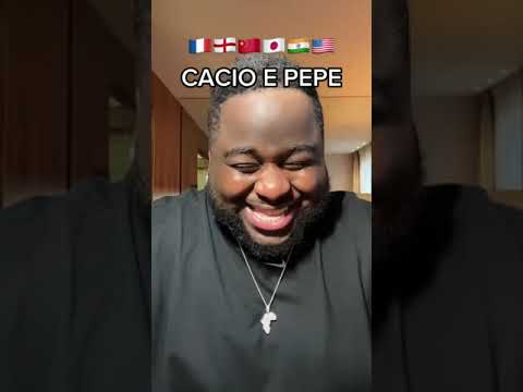 Cacio e pepe in different accent