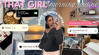 Trying the viral 5AM *That Girl* Morning Routine | Calm & Productive Start Before a 6:30 AM Workday!
