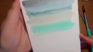 Testing new watercolours and some completed colouring pages