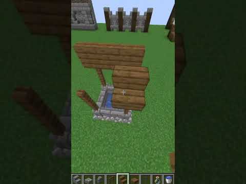 Scootterboo - how to build a CUTE EASY WELL in minecraft!! #shorts