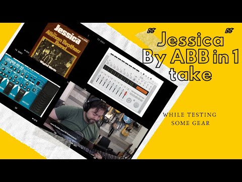 Playing "Jessica" by The Allman Brothers Band while testing Zoom R16 and a Boss ME 50