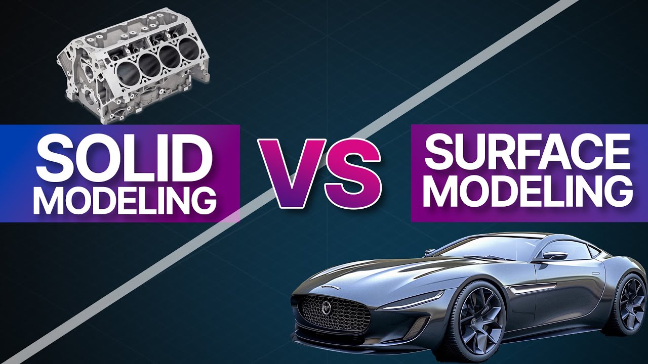 What's the difference between Solid Modeling and Surface Modeling in CAD?