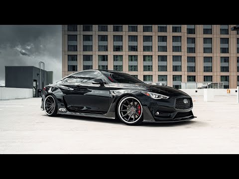 Infiniti Q60 ARK Legato Widebody Kit | Ferrada Wheels CM2 Matte Graphite