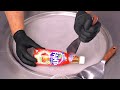 Asian Sumomo Plum FANTA Ice Cream Rolls Lemonade Beverage Drink Rolled Fried Ice Cream ASMR