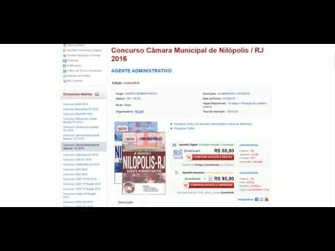 Concurso da Câmara Municipal de Nilópolis para Agente Administrativo