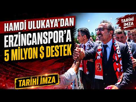 Erzincanspor’a tarihi destek! 🔴⚫