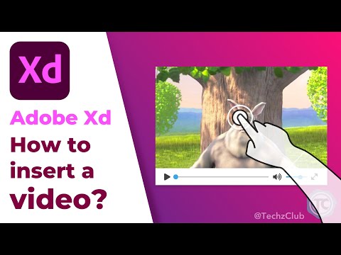 How to Add/Insert Video in Adobe XD | Embed Video in Prototype